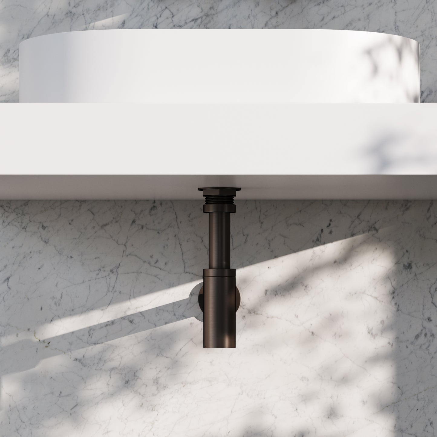 Luxe Deep Bronze Round Bottle Trap