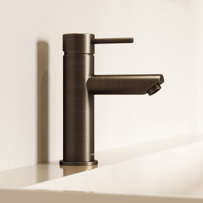 Luxe Monobloc Brushed Bronze Basin Mixer Tap