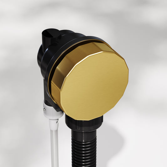 Luxe Brushed Gold Pop Up Bath Waste with Overflow
