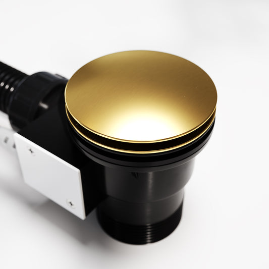 Luxe Brushed Gold Pop Up Bath Waste with Overflow