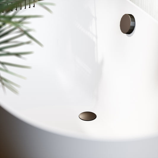 Luxe Deep Bronze Pop Up Bath Waste with Overflow