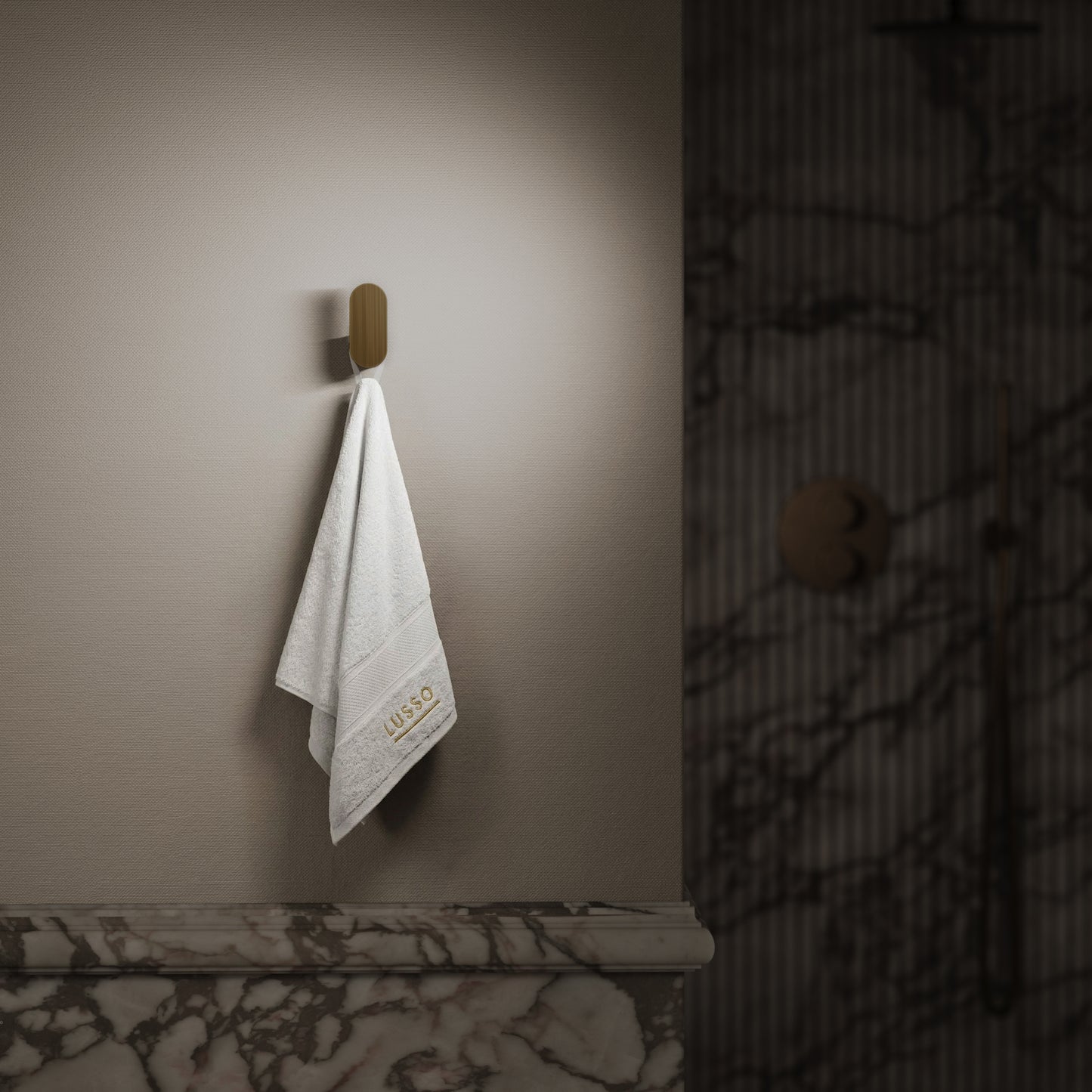 Luxe Brushed Bronze Robe Towel Hook