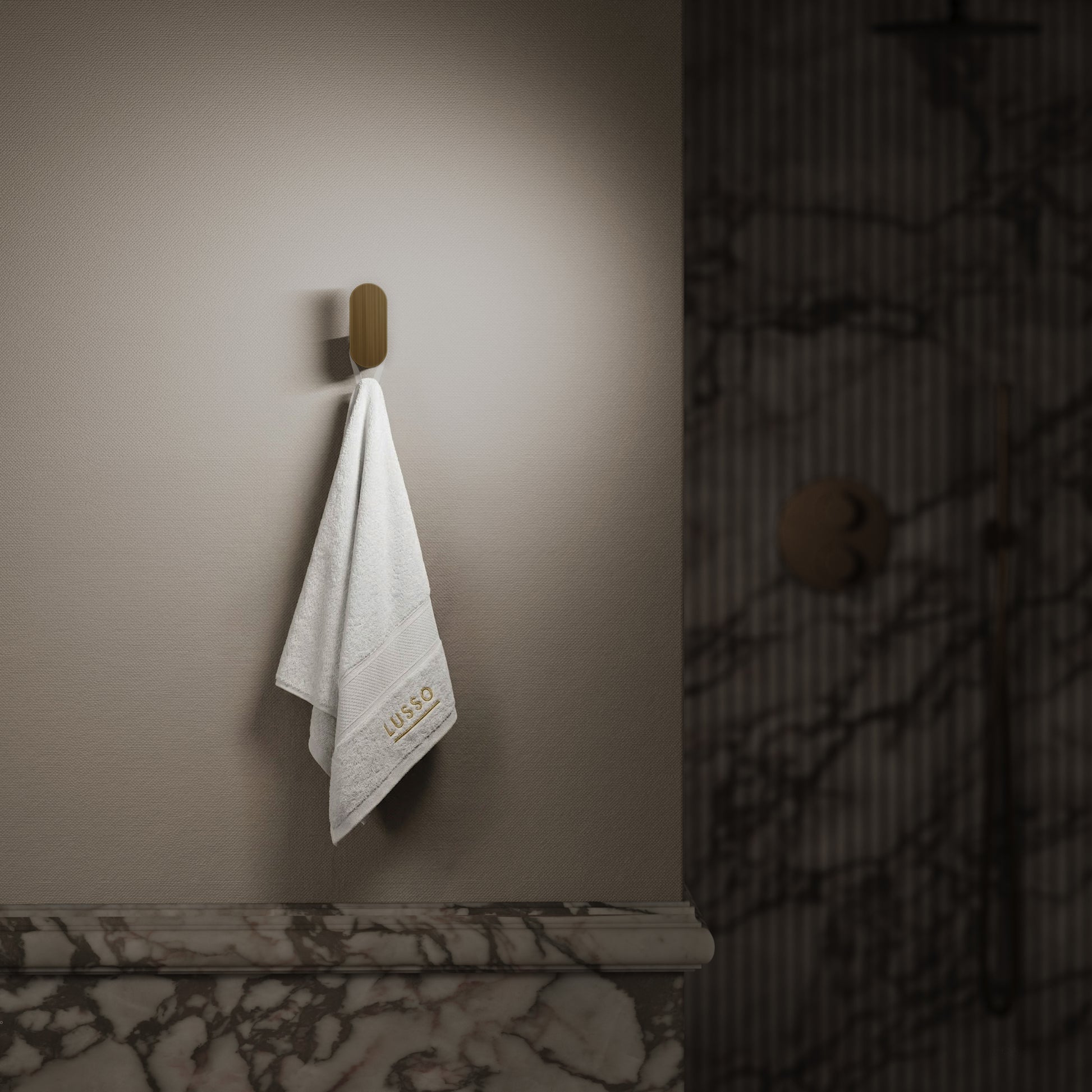 Luxe Brushed Bronze Robe Towel Hook