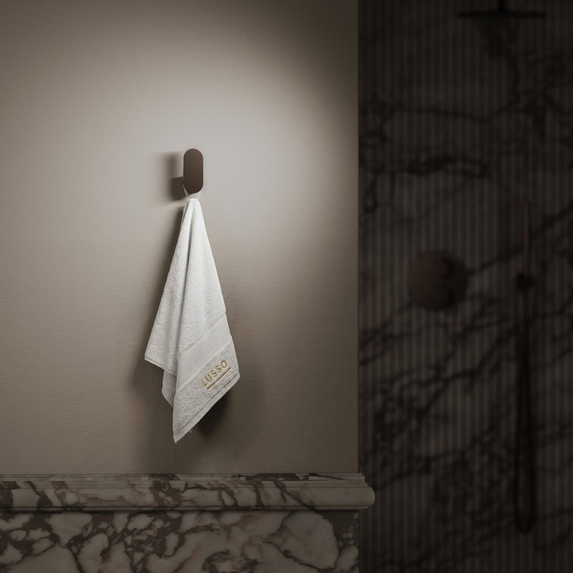Luxe Deep Bronze Robe Towel Hook