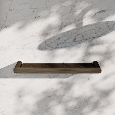 Luxe Brushed Bronze Bathroom Shower Storage Shelf