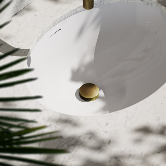 Luxe Aged Bronze Slotted Click Clack Basin Waste