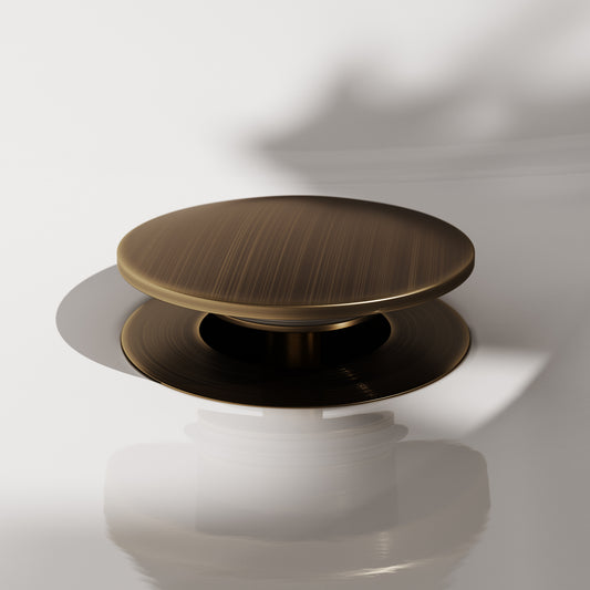 Luxe Brushed Bronze Slotted Click Clack Basin Waste