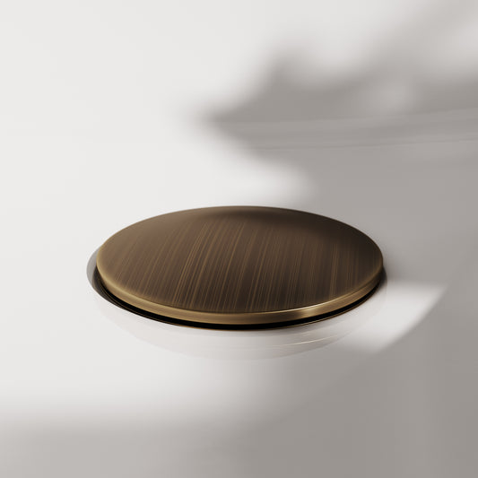 Luxe Brushed Bronze Slotted Click Clack Basin Waste