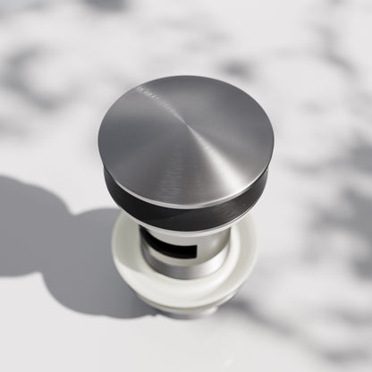 Luxe Brushed Stainless Slotted Click Clack Basin Waste