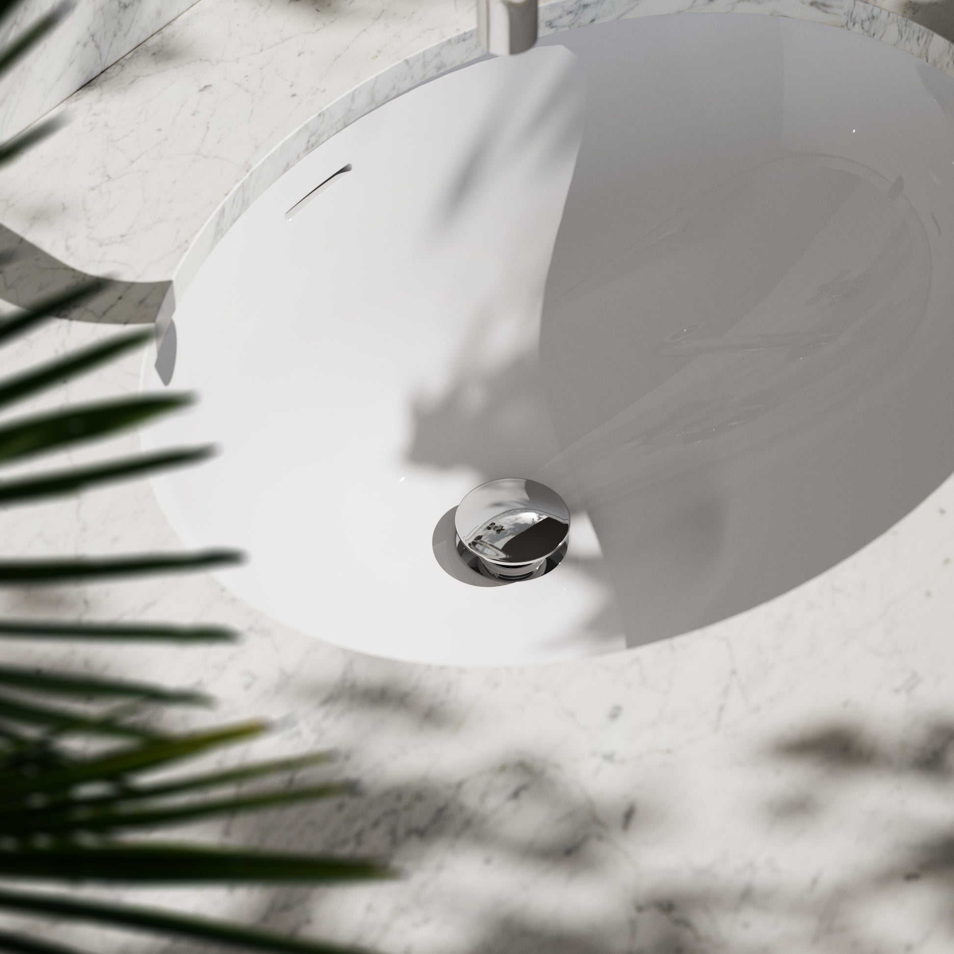 Luxe Chrome Slotted Click Clack Basin Waste
