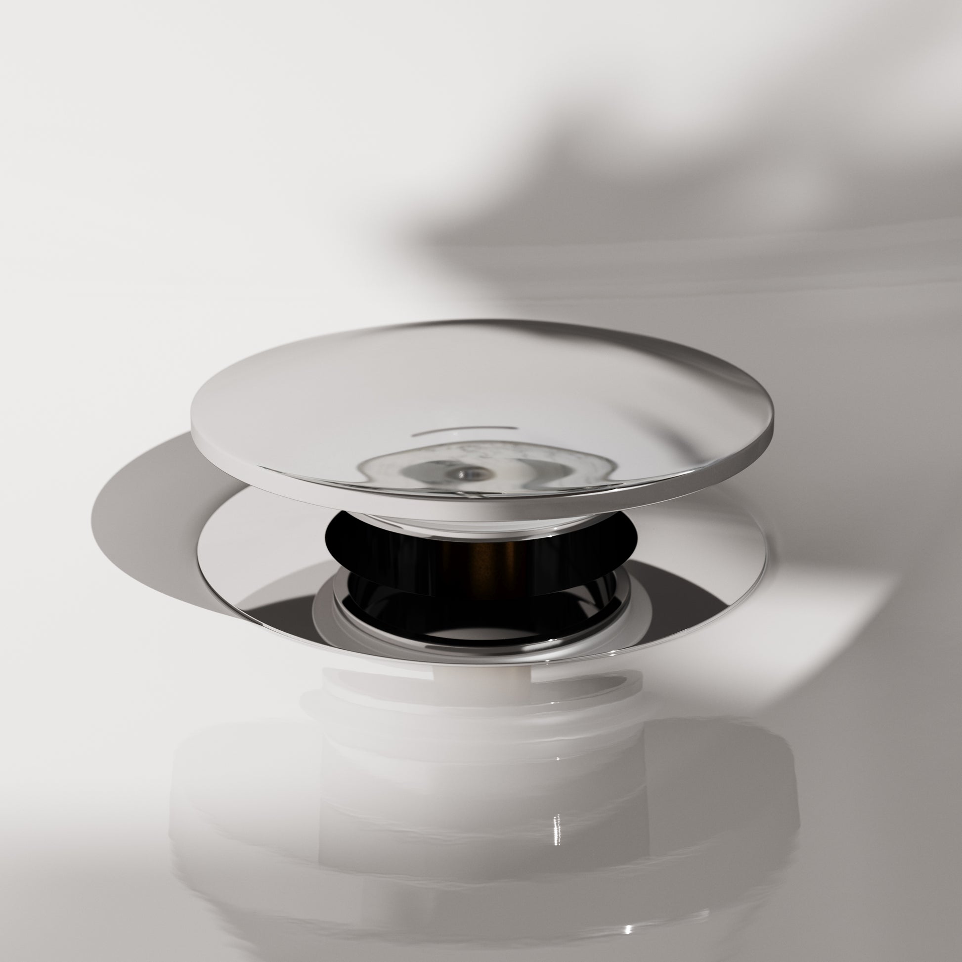 Luxe Chrome Slotted Click Clack Basin Waste