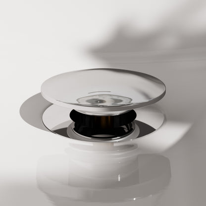 Luxe Chrome Slotted Click Clack Basin Waste