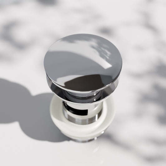 Luxe Chrome Slotted Click Clack Basin Waste