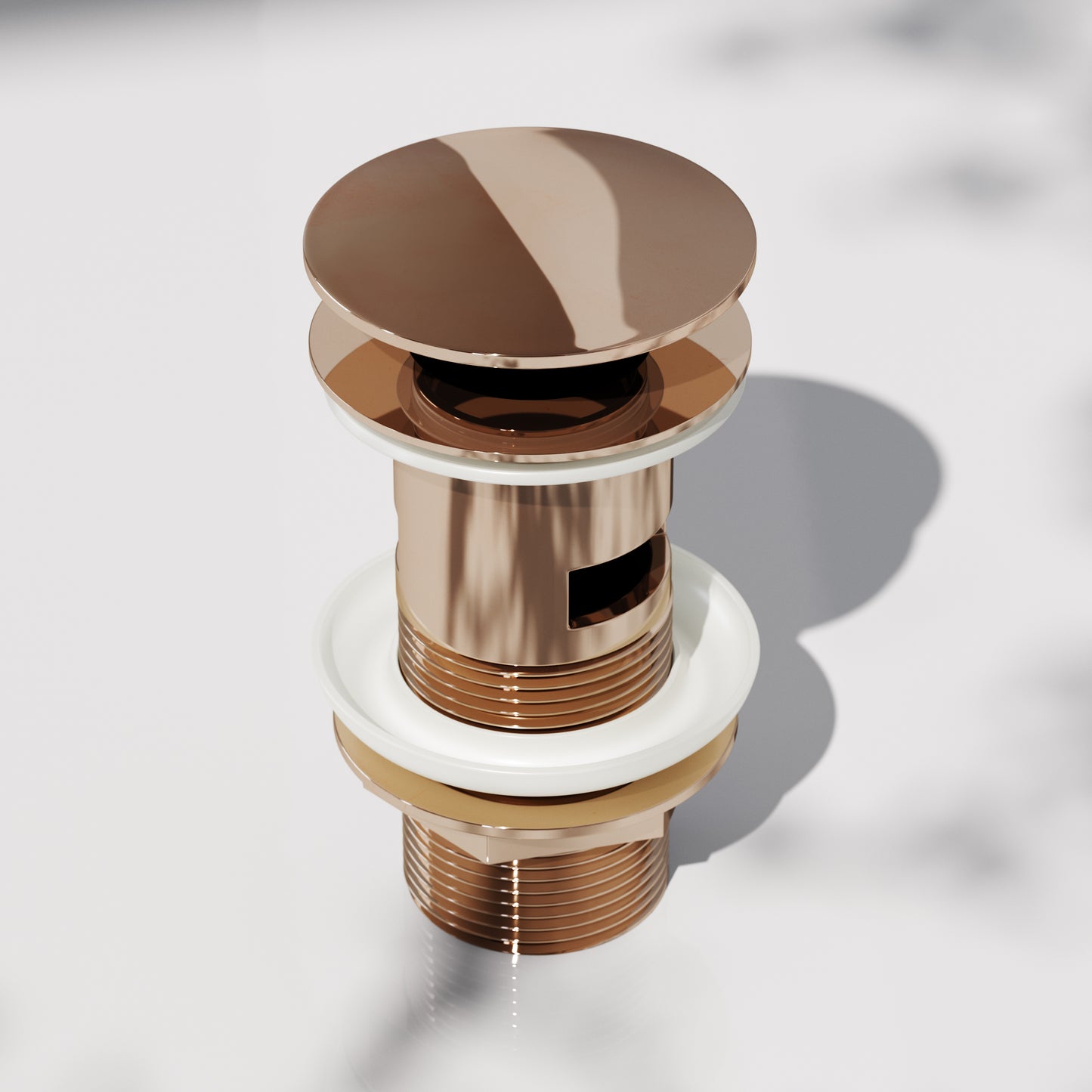 Luxe Rose Gold Slotted Click Clack basin Waste
