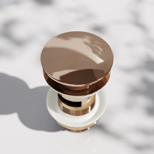 Luxe Rose Gold Slotted Click Clack basin Waste