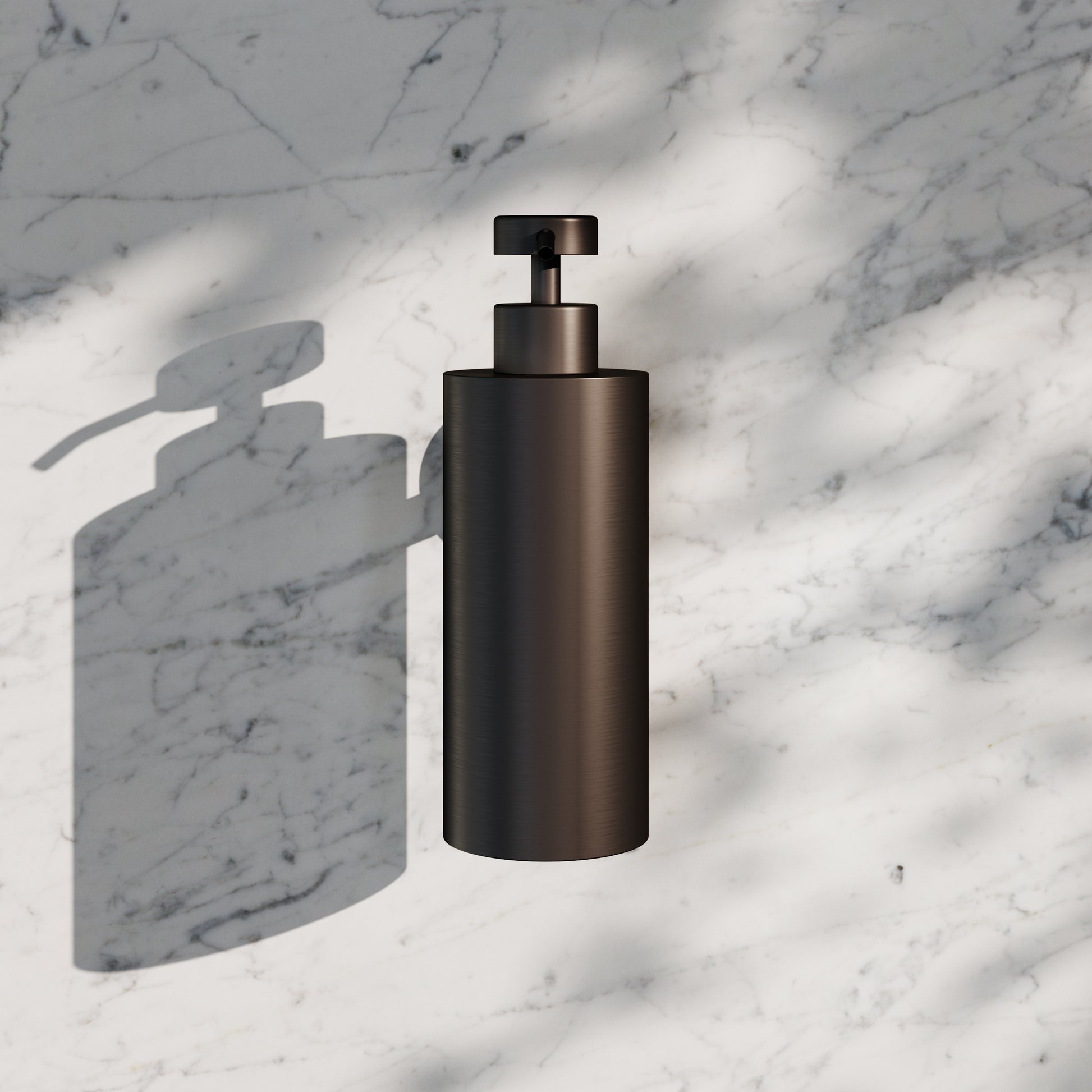 Luxe Deep Bronze Wall Mounted Soap Dispenser