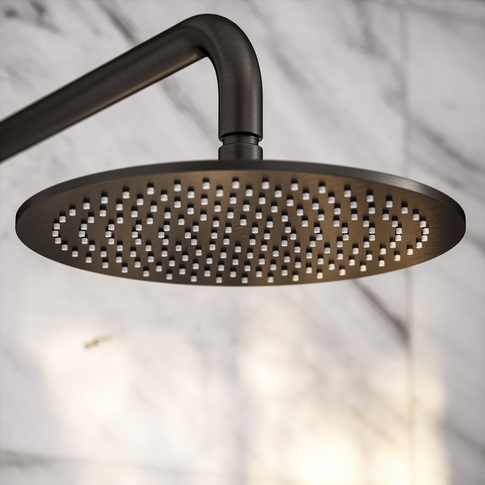 Luxe Deep Bronze Thermostatic Shower with Handheld Shower
