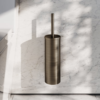 Luxe Brushed Bronze Wall Mounted Toilet Brush