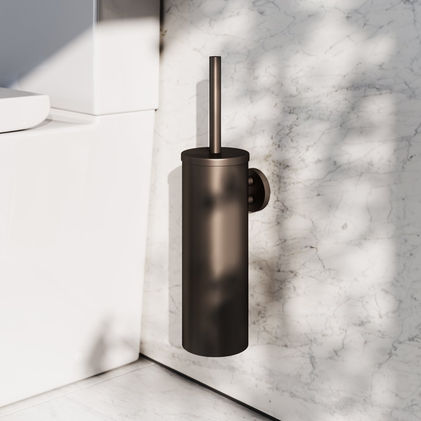 Luxe Deep Bronze Wall Mounted Toilet Brush