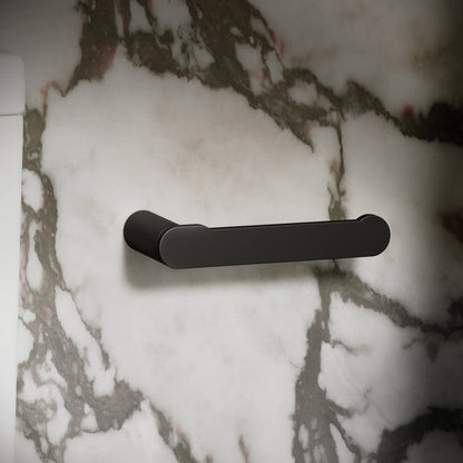 Luxe Matte Black Toilet Roll Holder