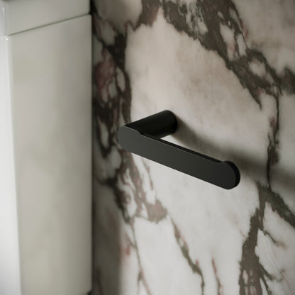 Luxe Matte Black Toilet Roll Holder