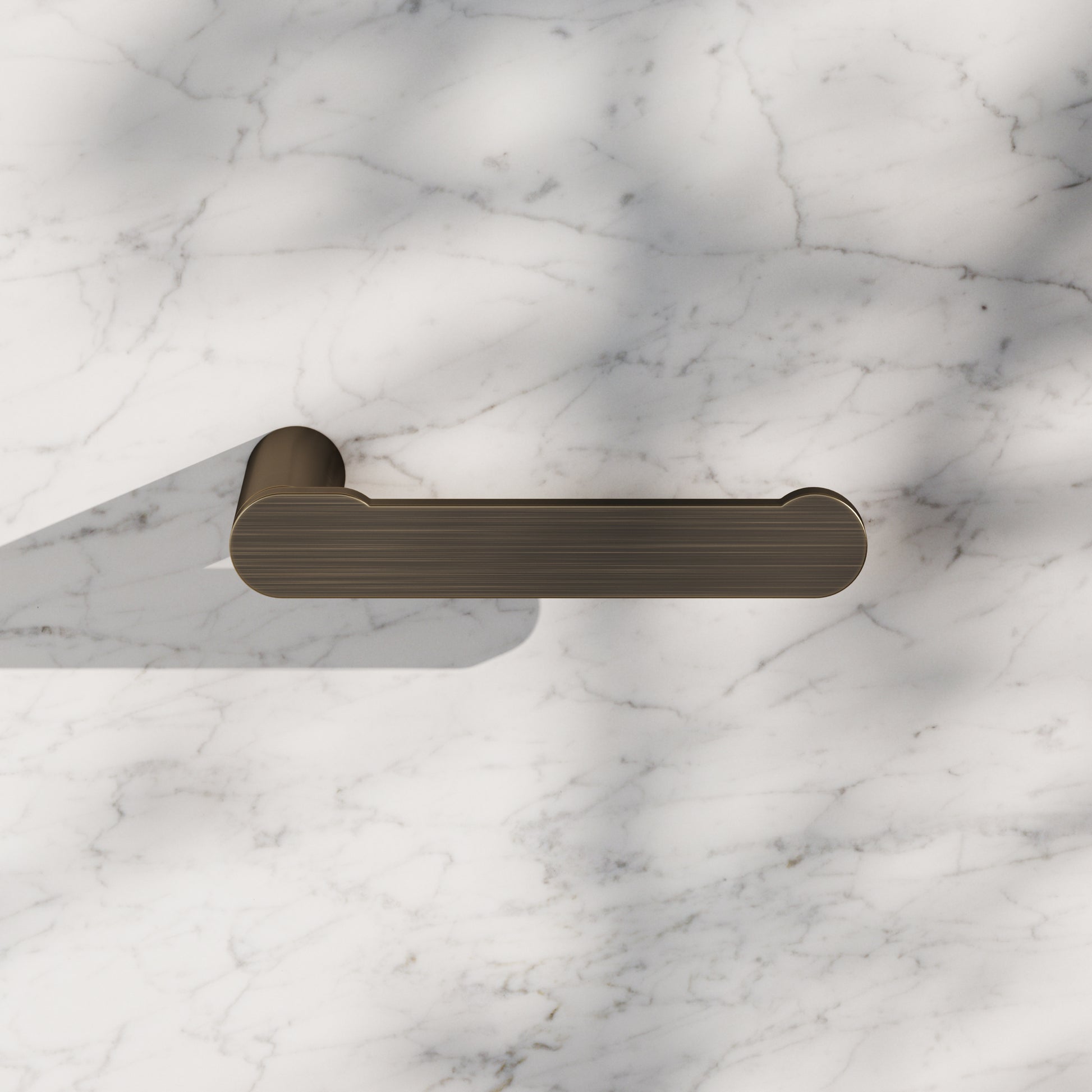 Luxe Brushed Bronze Toilet Roll Holder