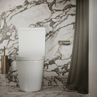 Luxe Brushed Bronze Toilet Roll Holder