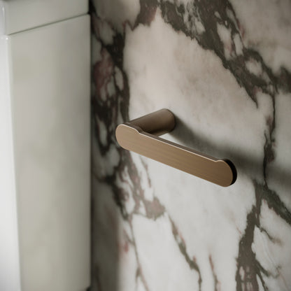 Luxe Brushed Bronze Toilet Roll Holder
