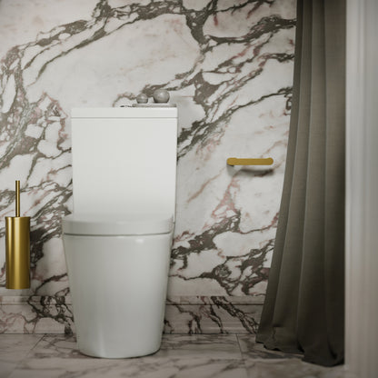 Luxe Brushed Gold Toilet Roll Holder