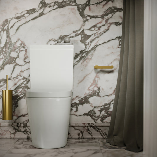 Luxe Brushed Gold Toilet Roll Holder