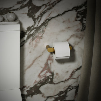 Luxe Brushed Gold Toilet Roll Holder