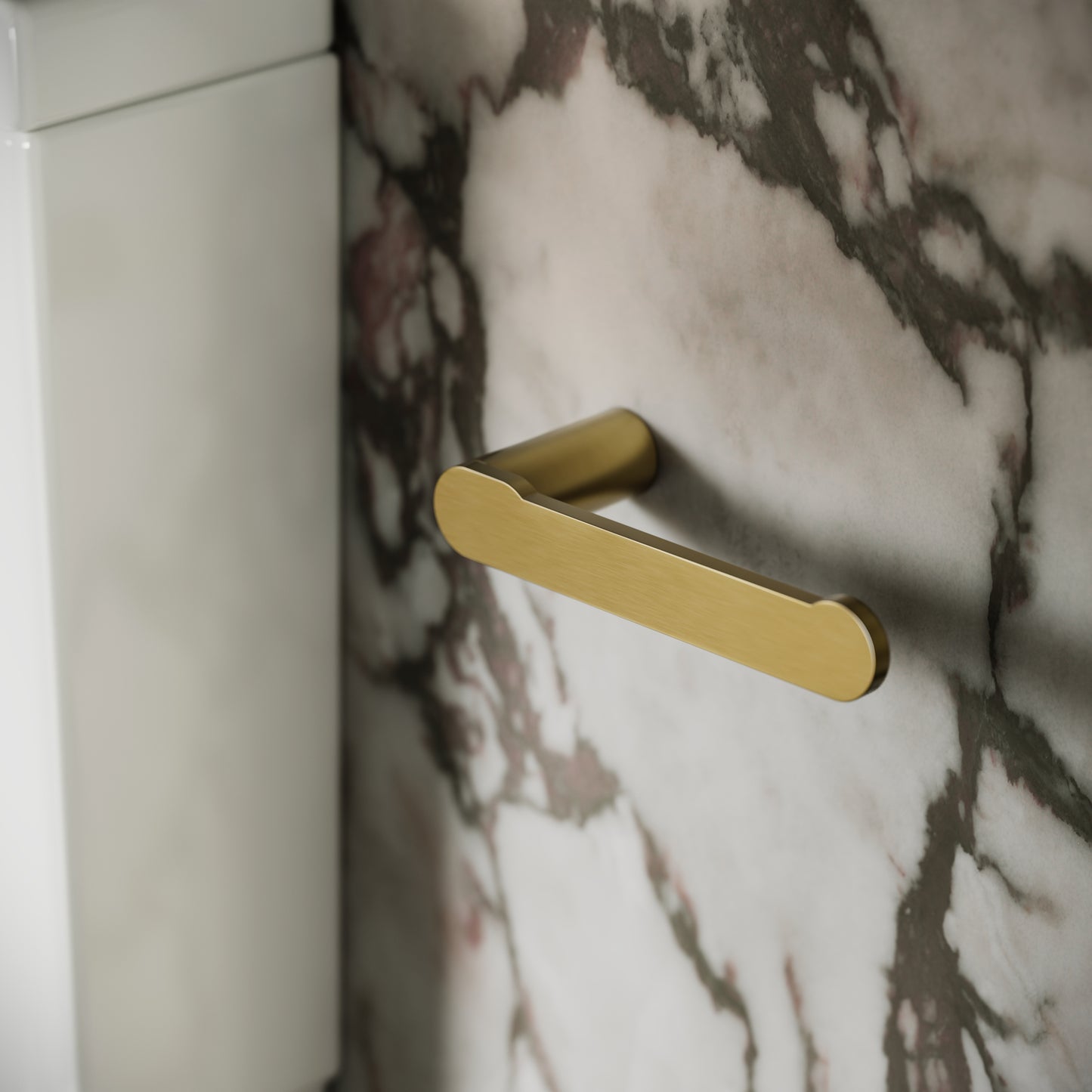 Luxe Brushed Gold Toilet Roll Holder
