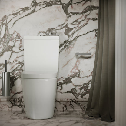 Luxe Brushed Stainless Toilet Roll Holder