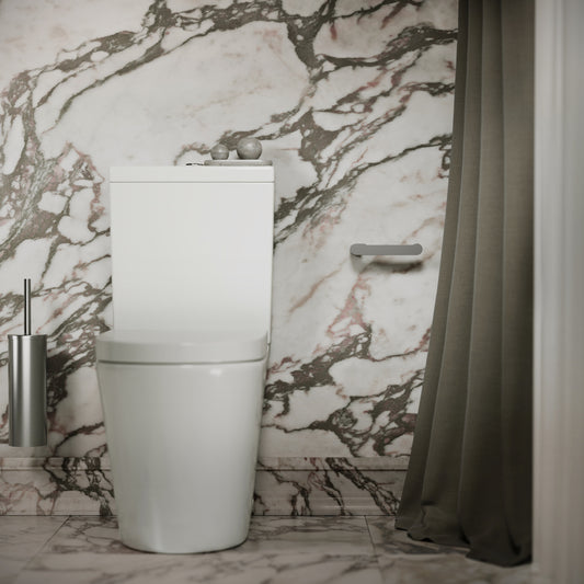 Luxe Brushed Stainless Toilet Roll Holder
