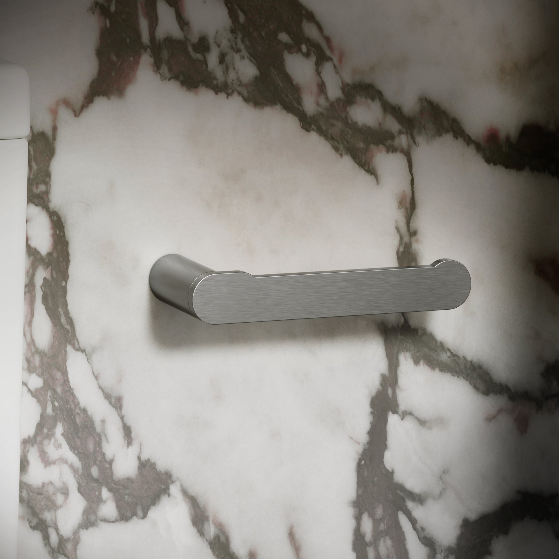 Luxe Brushed Stainless Toilet Roll Holder