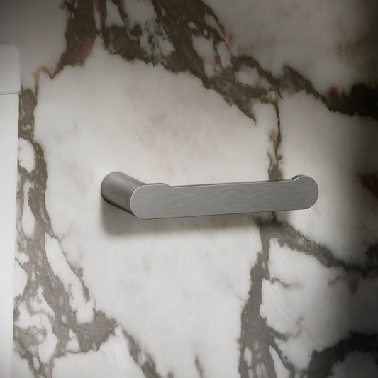 Luxe Brushed Stainless Toilet Roll Holder