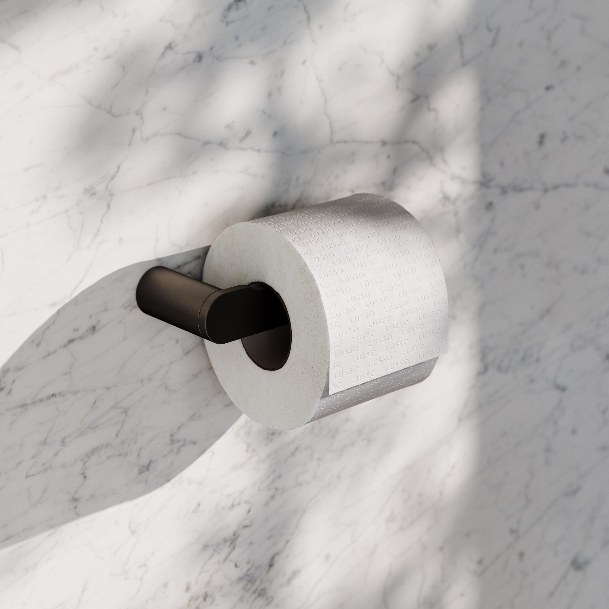 Luxe Deep Bronze Toilet Roll Holder