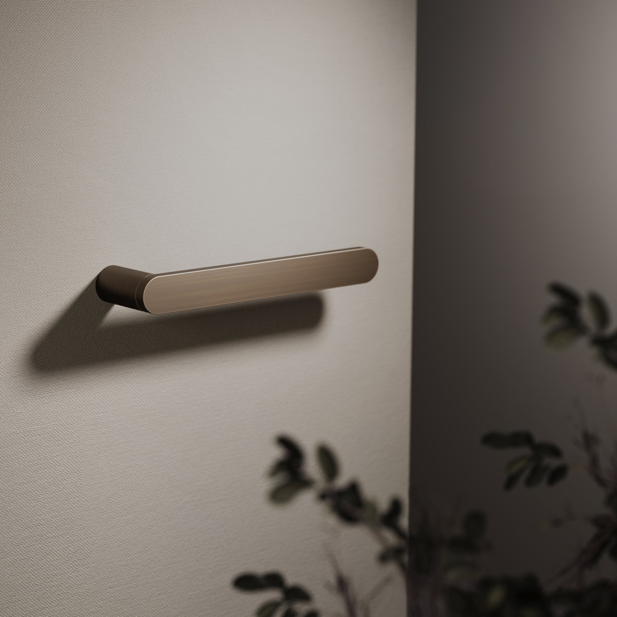Luxe Brushed Bronze Towel Bar 220mm