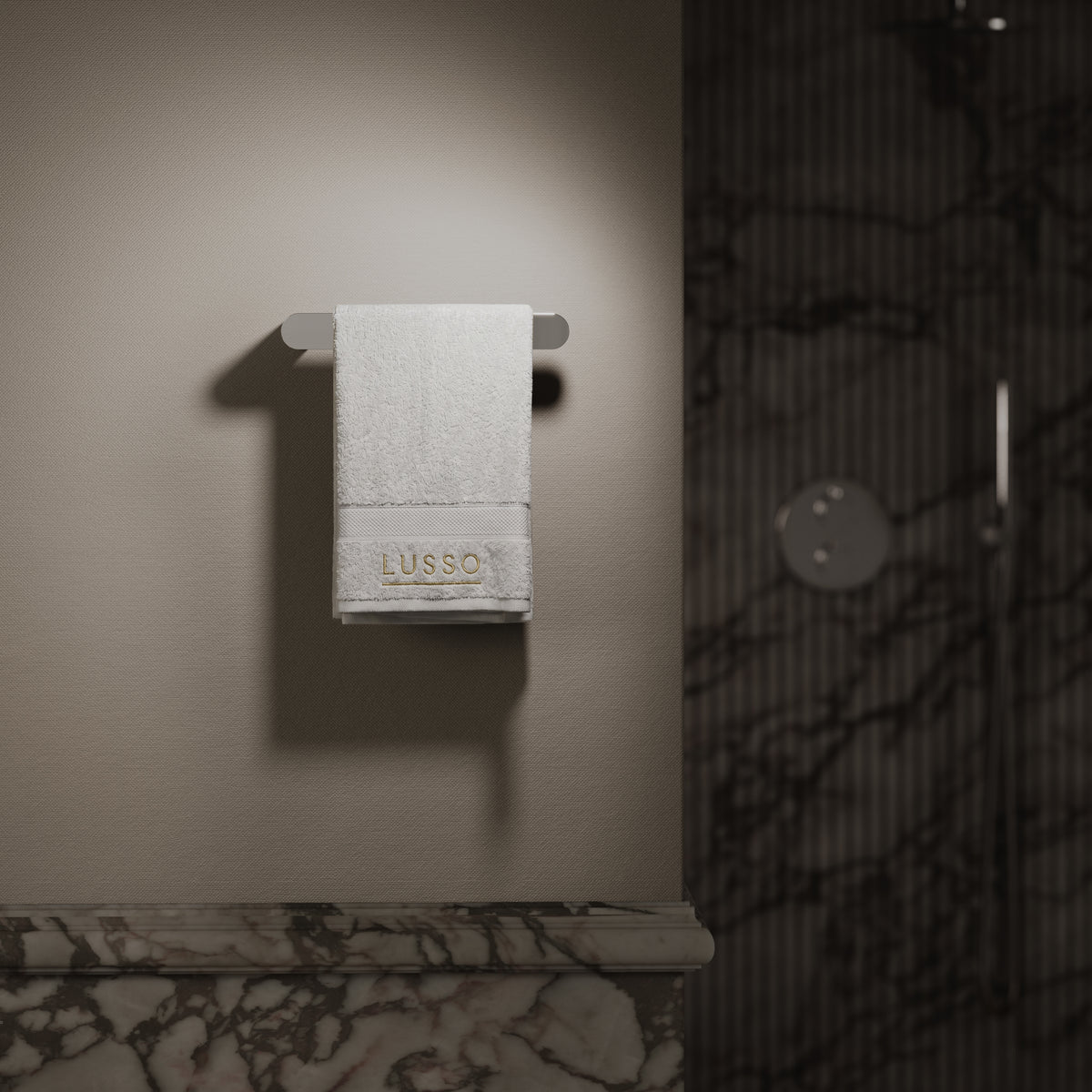 Luxe Chrome Towel Bar 220mm