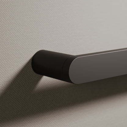 Luxe Matte Black Towel Bar 220mm