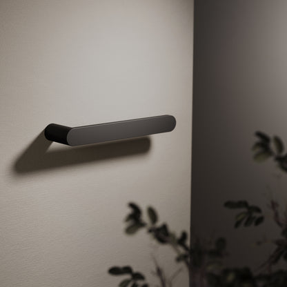 Luxe Matte Black Towel Bar 220mm