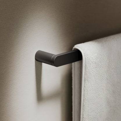 Luxe Matte Black 3 Bar Towel Rail 600mm