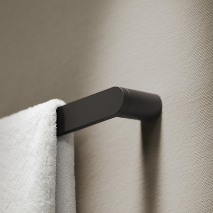 Luxe Matte Black 3 Bar Towel Rail 600mm