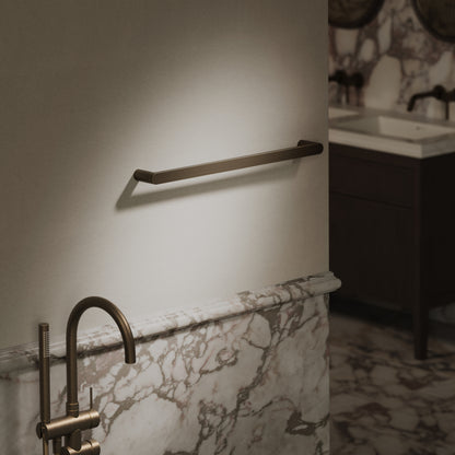 Luxe Brushed Bronze Towel Bar Rail 600mm