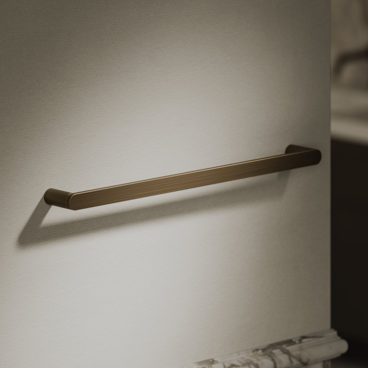 Luxe Brushed Bronze Towel Bar Rail 600mm