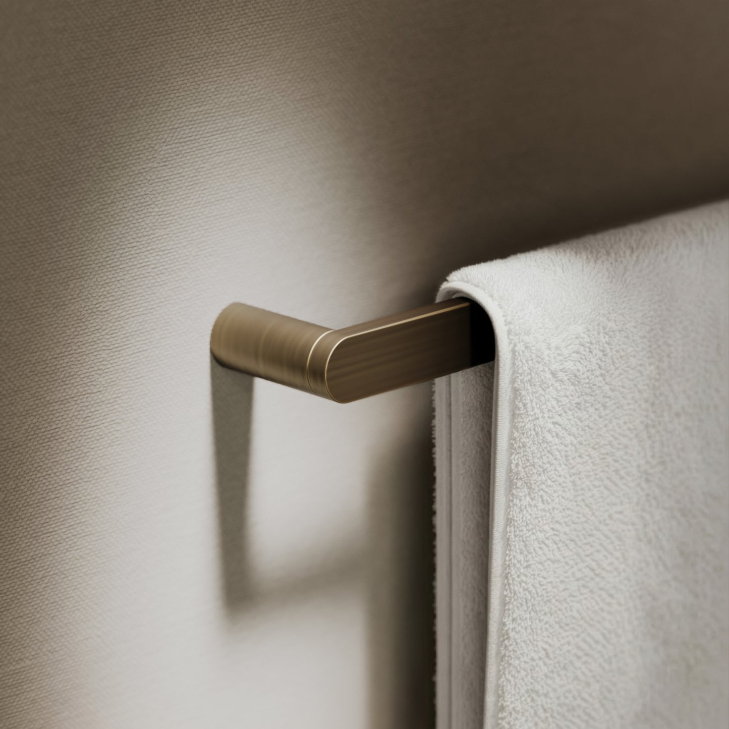 Luxe Brushed Bronze Towel Bar Rail 600mm