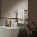 Luxe Brushed Gold Towel Bar Rail 600mm