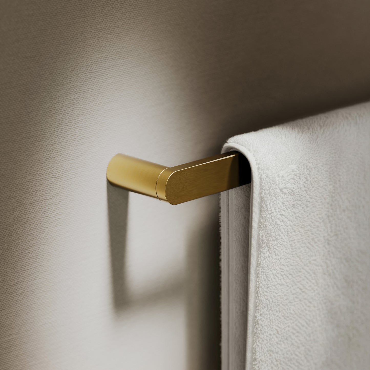 Luxe Brushed Gold Towel Bar Rail 600mm
