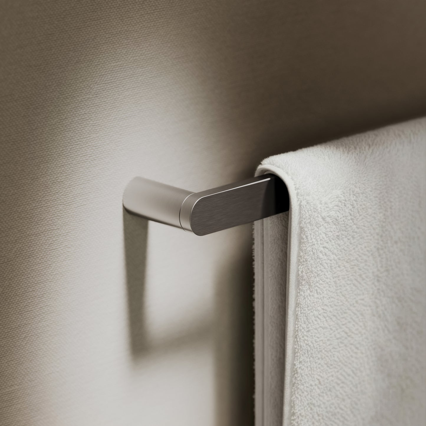 Luxe Brushed Stainless 3 Bar Towel Rail 600mm