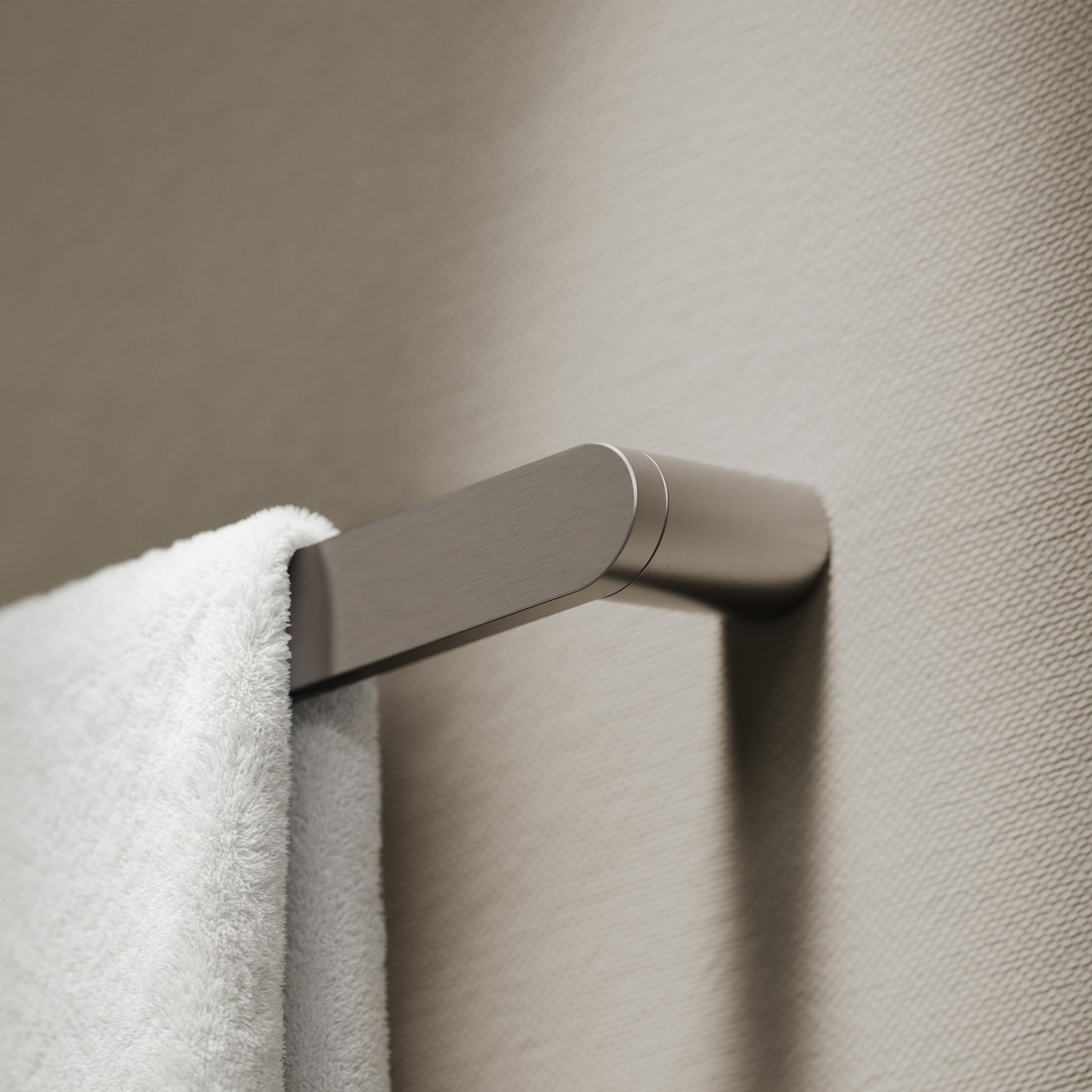 Luxe Brushed Stainless 3 Bar Towel Rail 600mm